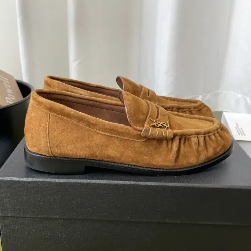 Replica Yves Saint Laurent YSL Leather Shoes For Women #1461648 $118.00 USD for Wholesale