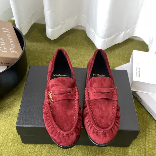 Wholesale Yves Saint Laurent YSL Leather Shoes For Men #1461652 $125.00 USD, Wholesale Quality Replica Yves Saint Laurent YSL Leather Shoes