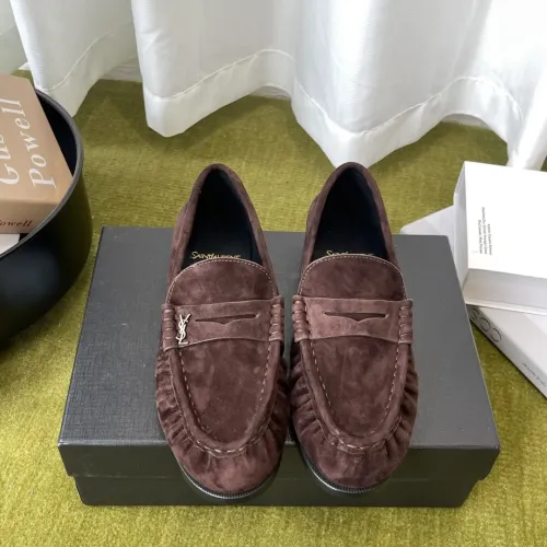 Wholesale Yves Saint Laurent YSL Leather Shoes For Women #1461656 $118.00 USD, Wholesale Quality Replica Yves Saint Laurent YSL Leather Shoes