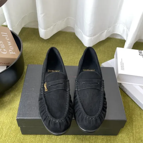Wholesale Yves Saint Laurent YSL Leather Shoes For Women #1461665 $118.00 USD, Wholesale Quality Replica Yves Saint Laurent YSL Leather Shoes