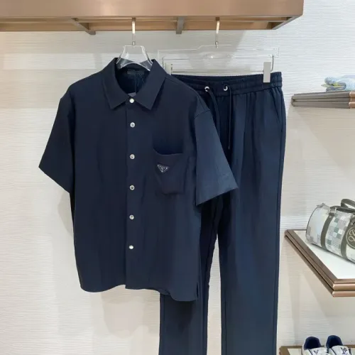 Wholesale Prada Tracksuits Short Sleeved For Men #1461692 $175.00 USD, Wholesale Quality Replica Prada Tracksuits