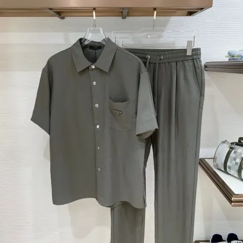 Wholesale Prada Tracksuits Short Sleeved For Men #1461693 $175.00 USD, Wholesale Quality Replica Prada Tracksuits