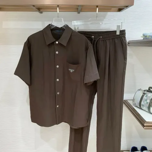 Wholesale Prada Tracksuits Short Sleeved For Men #1461694 $175.00 USD, Wholesale Quality Replica Prada Tracksuits