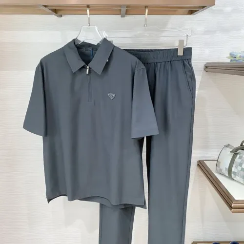 Wholesale Prada Tracksuits Short Sleeved For Men #1461695 $172.00 USD, Wholesale Quality Replica Prada Tracksuits