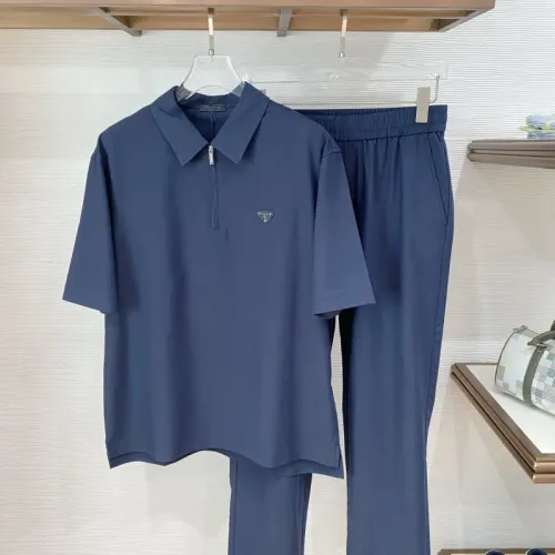 Wholesale Prada Tracksuits Short Sleeved For Men #1461697 $172.00 USD, Wholesale Quality Replica Prada Tracksuits