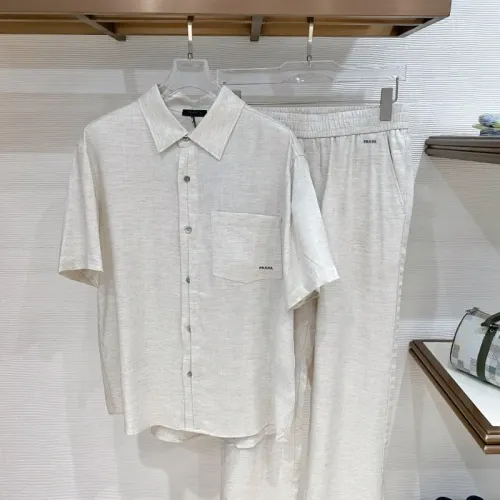 Wholesale Prada Tracksuits Short Sleeved For Men #1461708 $165.00 USD, Wholesale Quality Replica Prada Tracksuits
