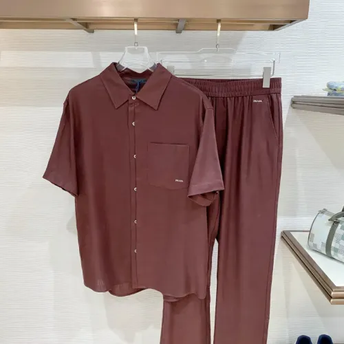Wholesale Prada Tracksuits Short Sleeved For Men #1461709 $165.00 USD, Wholesale Quality Replica Prada Tracksuits