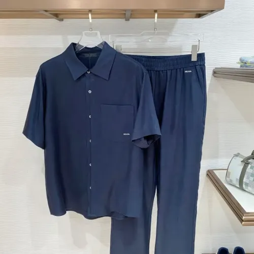 Wholesale Prada Tracksuits Short Sleeved For Men #1461710 $165.00 USD, Wholesale Quality Replica Prada Tracksuits