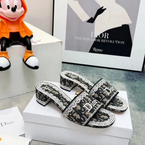 Replica Christian Dior Slippers For Women #1461724 $85.00 USD for Wholesale