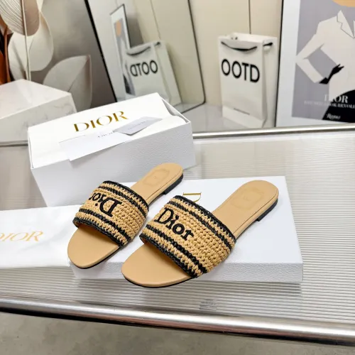 Wholesale Christian Dior Slippers For Women #1461733 $92.00 USD, Wholesale Quality Replica Christian Dior Slippers