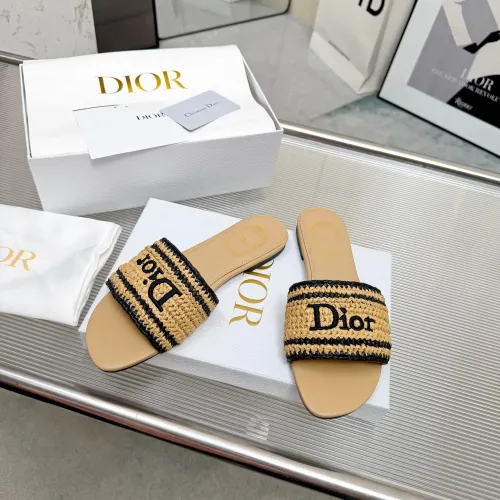 Replica Christian Dior Slippers For Women #1461733 $92.00 USD for Wholesale