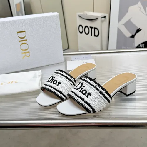 Replica Christian Dior Slippers For Women #1461734 $92.00 USD for Wholesale
