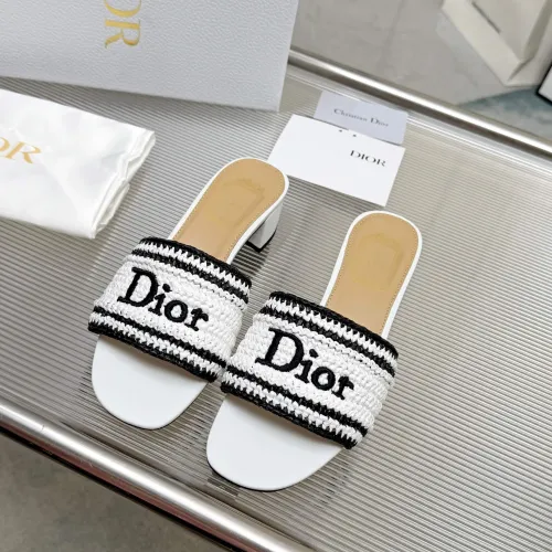 Replica Christian Dior Slippers For Women #1461734 $92.00 USD for Wholesale