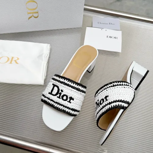 Replica Christian Dior Slippers For Women #1461734 $92.00 USD for Wholesale