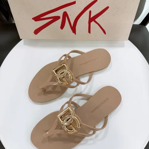 Replica Dolce & Gabbana D&G Slippers For Women #1461739 $56.00 USD for Wholesale