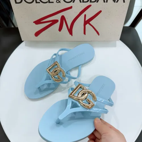 Replica Dolce & Gabbana D&G Slippers For Women #1461741 $56.00 USD for Wholesale