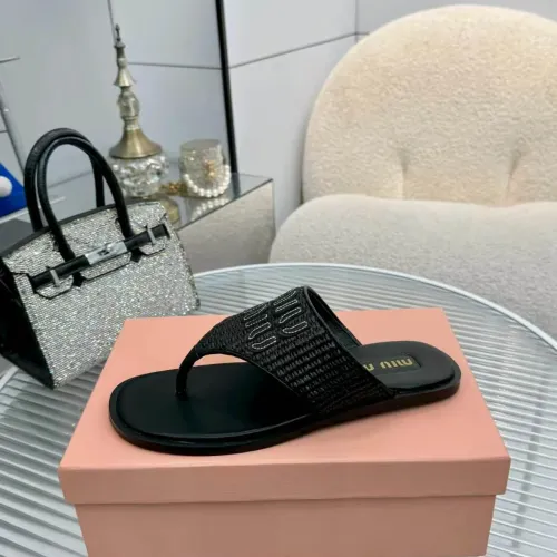 Replica MIU MIU Slippers For Women #1461848 $85.00 USD for Wholesale