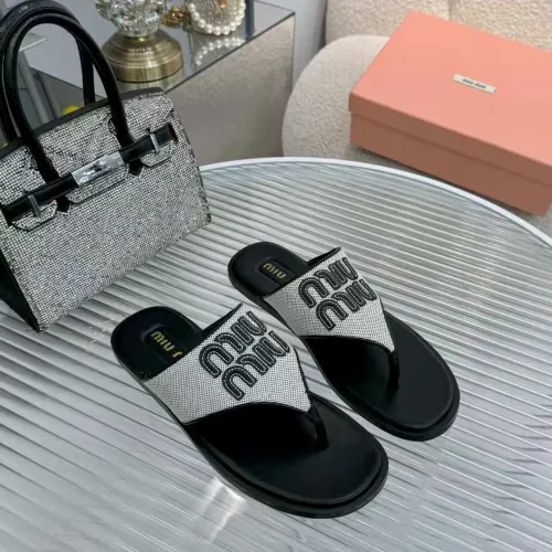 Replica MIU MIU Slippers For Women #1461849 $85.00 USD for Wholesale