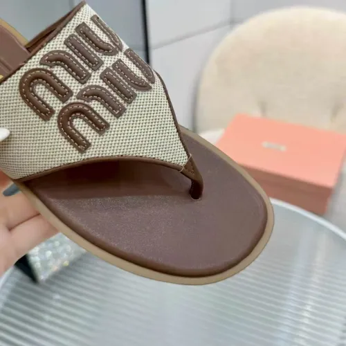 Replica MIU MIU Slippers For Women #1461850 $85.00 USD for Wholesale