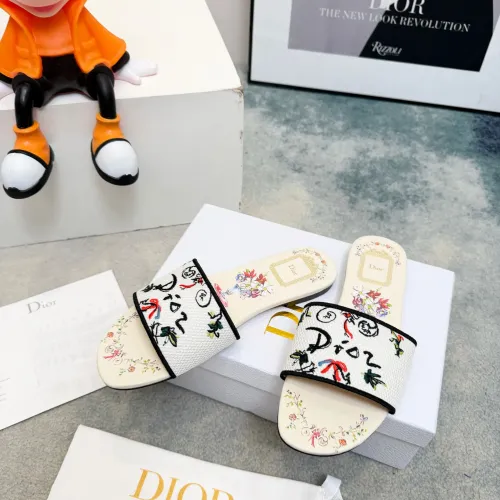 Replica Christian Dior Slippers For Women #1461852 $76.00 USD for Wholesale