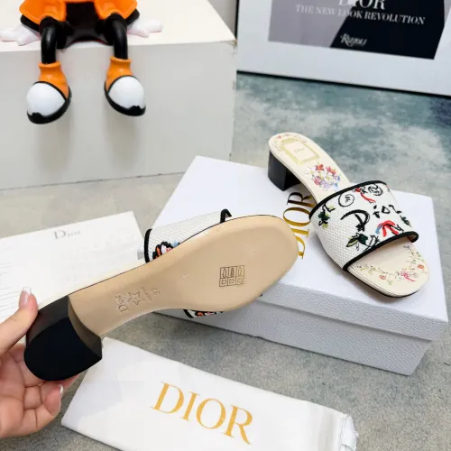 Replica Christian Dior Slippers For Women #1461856 $82.00 USD for Wholesale