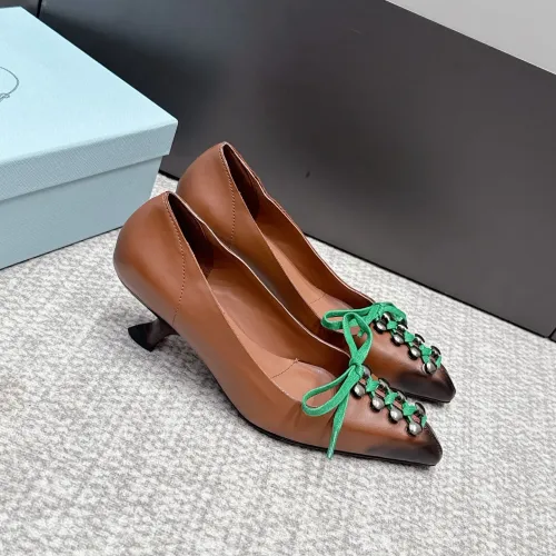 Replica Prada High-heeled Shoes For Women #1461907 $108.00 USD for Wholesale