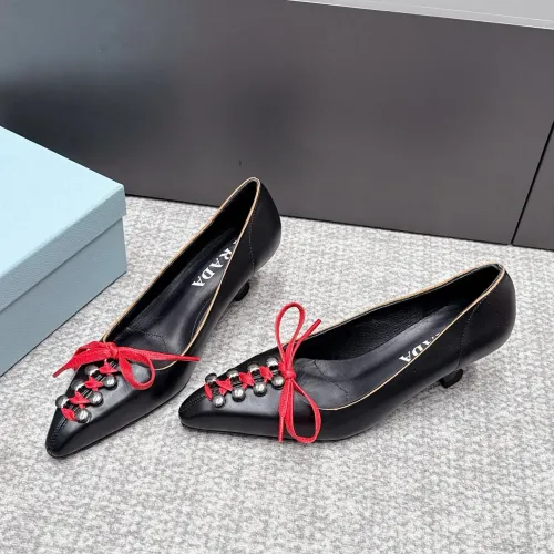 Wholesale Prada High-heeled Shoes For Women #1461908 $108.00 USD, Wholesale Quality Replica Prada High-heeled Shoes