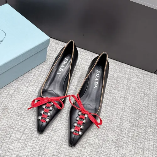 Replica Prada High-heeled Shoes For Women #1461908 $108.00 USD for Wholesale
