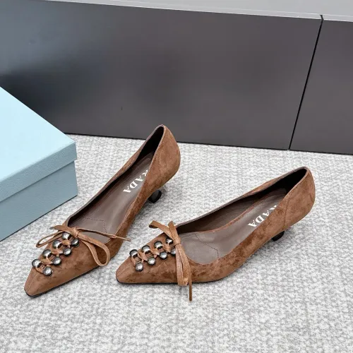 Wholesale Prada High-heeled Shoes For Women #1461909 $108.00 USD, Wholesale Quality Replica Prada High-heeled Shoes