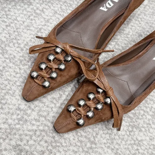 Replica Prada High-heeled Shoes For Women #1461909 $108.00 USD for Wholesale