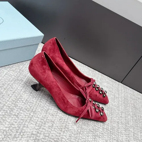 Replica Prada High-heeled Shoes For Women #1461910 $108.00 USD for Wholesale