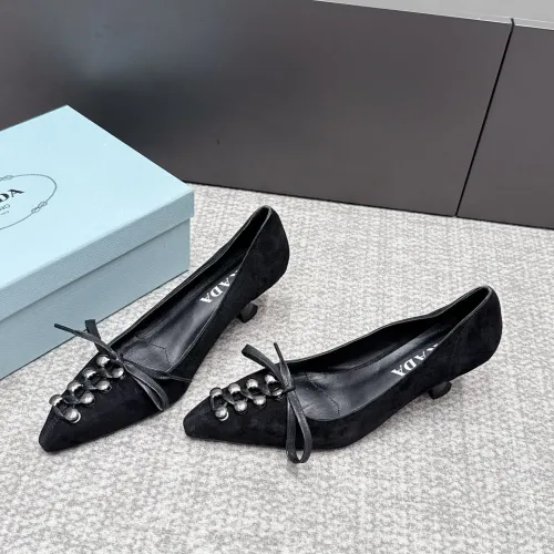 Wholesale Prada High-heeled Shoes For Women #1461911 $108.00 USD, Wholesale Quality Replica Prada High-heeled Shoes
