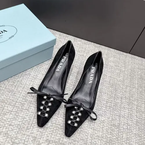 Replica Prada High-heeled Shoes For Women #1461911 $108.00 USD for Wholesale