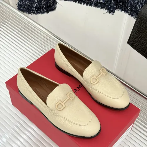 Wholesale Salvatore Ferragamo Leather Shoes For Women #1461912 $112.00 USD, Wholesale Quality Replica Salvatore Ferragamo Leather Shoes