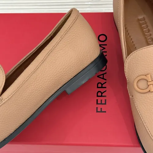 Replica Salvatore Ferragamo Leather Shoes For Women #1461913 $112.00 USD for Wholesale