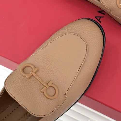 Replica Salvatore Ferragamo Leather Shoes For Women #1461913 $112.00 USD for Wholesale