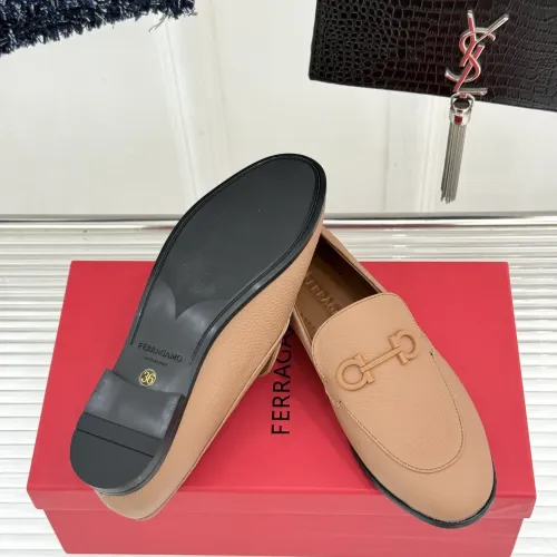 Replica Salvatore Ferragamo Leather Shoes For Women #1461913 $112.00 USD for Wholesale