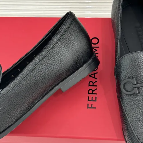 Replica Salvatore Ferragamo Leather Shoes For Women #1461914 $112.00 USD for Wholesale