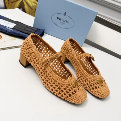 Replica Prada High-heeled Shoes For Women #1461921 $122.00 USD for Wholesale