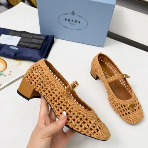 Replica Prada High-heeled Shoes For Women #1461921 $122.00 USD for Wholesale