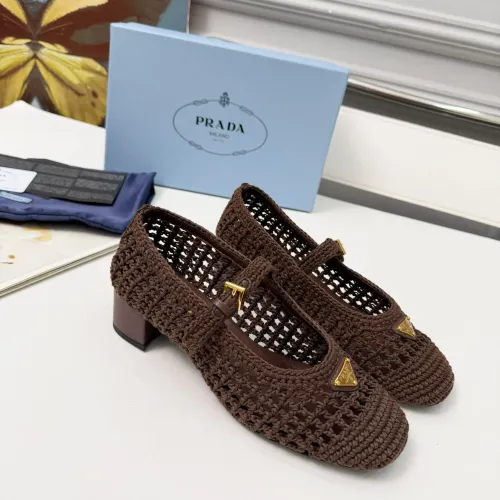 Replica Prada High-heeled Shoes For Women #1461923 $122.00 USD for Wholesale