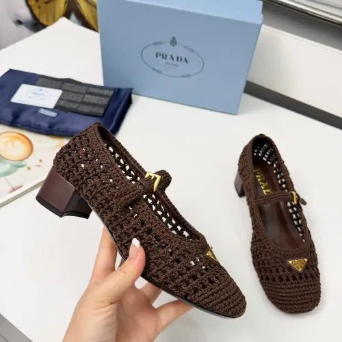 Replica Prada High-heeled Shoes For Women #1461923 $122.00 USD for Wholesale