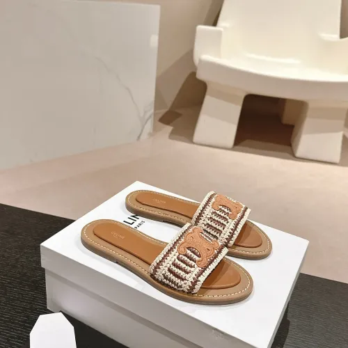 Replica Celine Slippers For Women #1462006 $76.00 USD for Wholesale