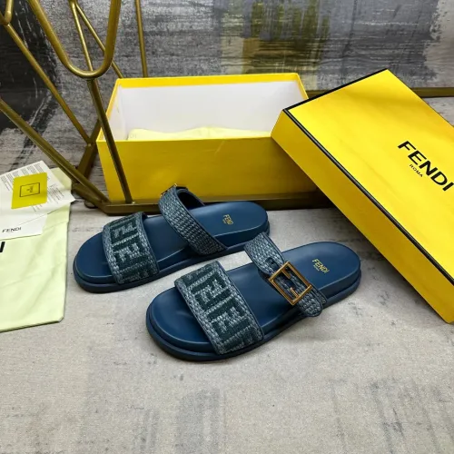 Wholesale Fendi Slippers For Women #1462066 $82.00 USD, Wholesale Quality Replica Fendi Slippers