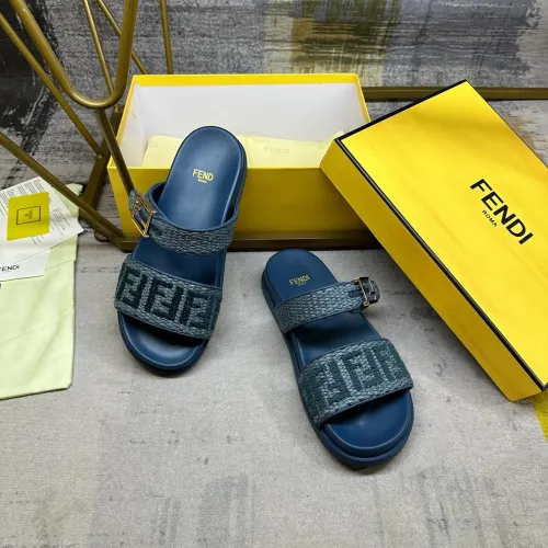 Replica Fendi Slippers For Women #1462066 $82.00 USD for Wholesale