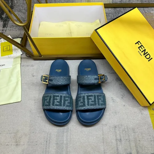 Replica Fendi Slippers For Women #1462066 $82.00 USD for Wholesale