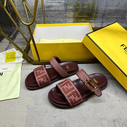 Wholesale Fendi Slippers For Women #1462067 $82.00 USD, Wholesale Quality Replica Fendi Slippers