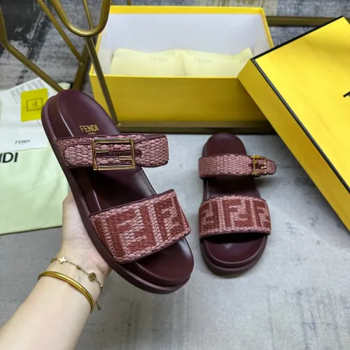 Replica Fendi Slippers For Women #1462067 $82.00 USD for Wholesale