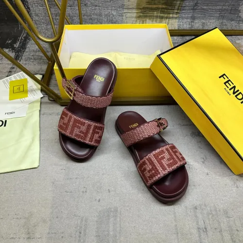 Replica Fendi Slippers For Women #1462067 $82.00 USD for Wholesale