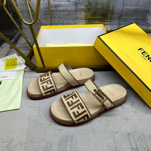Wholesale Fendi Slippers For Women #1462068 $82.00 USD, Wholesale Quality Replica Fendi Slippers
